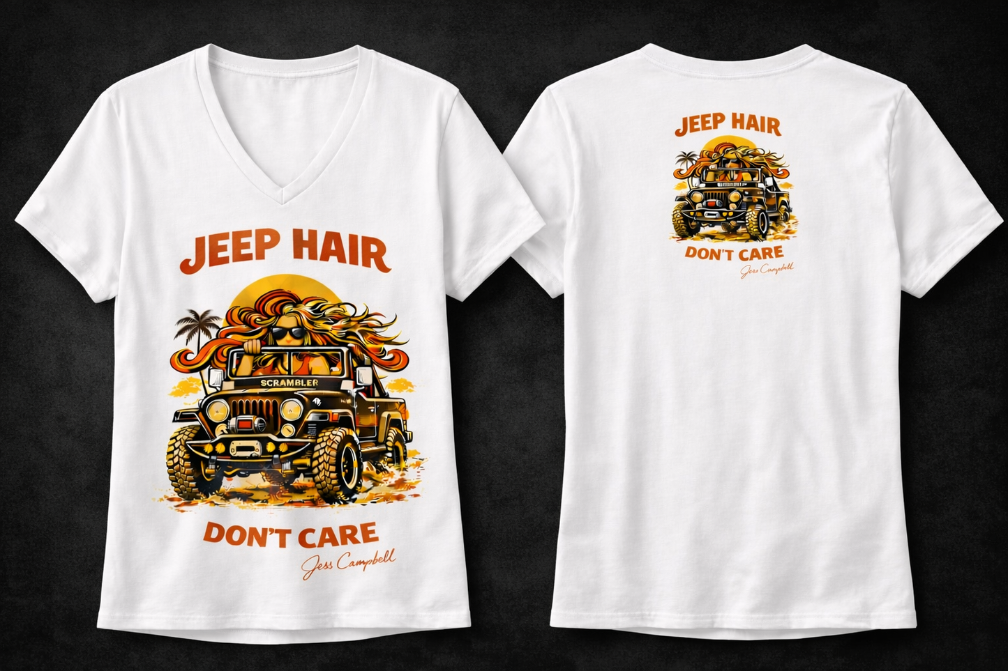 Women’s Jeep Hair Don’t Care V-Neck